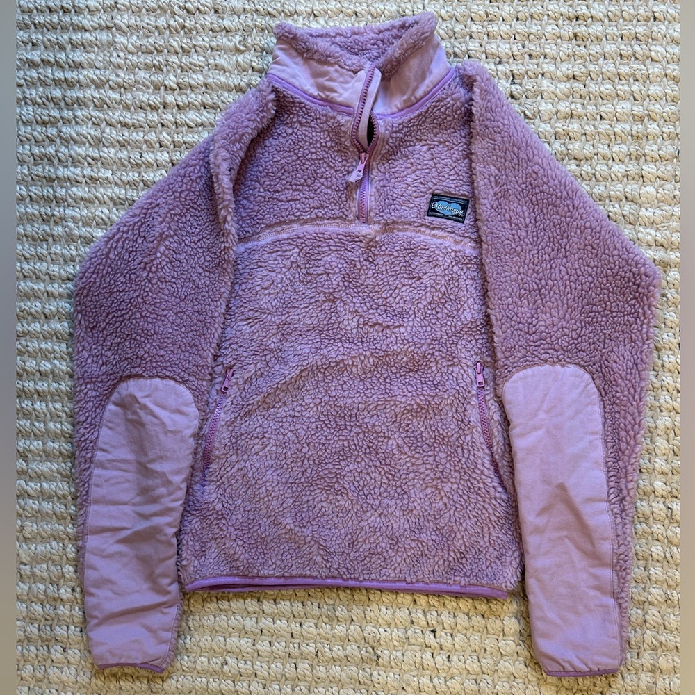 Madhappy Fall Sherpa Half Zip size Small in Lilac - Picture 3 of 9